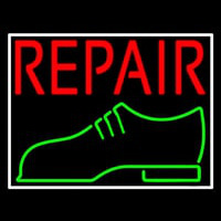 Red Repair Shoe Logo Neonreclame