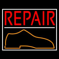 Red Repair Shoe Neonreclame