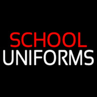 Red School White Uniforms Neonreclame