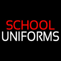 Red School White Uniforms Neonreclame