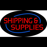 Red Shipping Supplies Deco Style Neonreclame