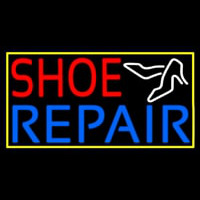 Red Shoe Blue Repair With Sandals Neonreclame