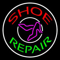 Red Shoe Green Repair With Sandals Neonreclame