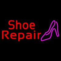 Red Shoe Repair Sandal Neonreclame