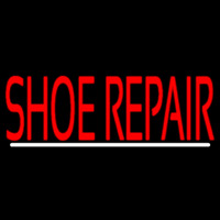 Red Shoe Repair With Line Neonreclame