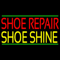 Red Shoe Repair Yellow Shoe Shine Neonreclame