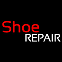 Red Shoe White Repair Neonreclame