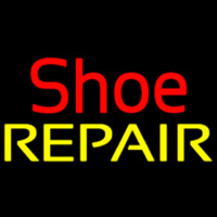 Red Shoe Yellow Repair Neonreclame
