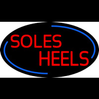 Red Soles Heels Neonreclame