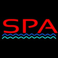 Red Spa Blue Waves Neonreclame