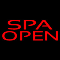 Red Spa Open Neonreclame