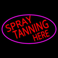 Red Spray Tanning Here Neonreclame