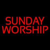 Red Sunday Worship Neonreclame