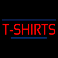 Red T Shirts Blue Lines Neonreclame