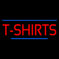 Red T Shirts Blue Lines Neonreclame