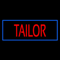 Red Tailor With Blue Border Neonreclame