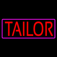 Red Tailor With Pink Border Neonreclame