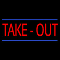 Red Take Out Neonreclame