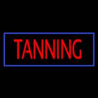 Red Tanning With Blue Border Neonreclame