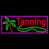 Red Tanning With Palm Tree Neonreclame