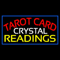 Red Tarot Card Crystal Readings Neonreclame