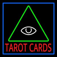 Red Tarot Cards Logo Neonreclame