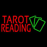 Red Tarot Reading Green Cards Neonreclame
