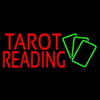 Red Tarot Reading Green Cards Neonreclame
