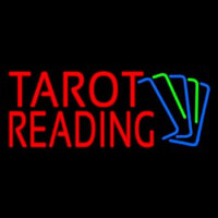 Red Tarot Reading With Cards Neonreclame
