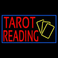 Red Tarot Reading Yellow Cards Neonreclame