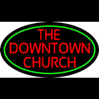 Red The Downtown Church Neonreclame