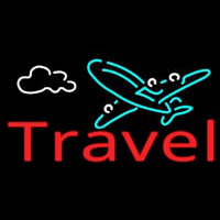 Red Travel With Logo Neonreclame