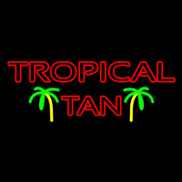 Red Tropical Tan Neonreclame