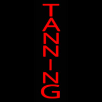 Red Vertical Tanning Neonreclame