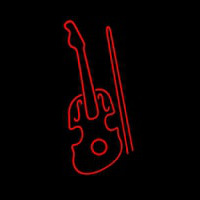 Red Violin Logo Neonreclame