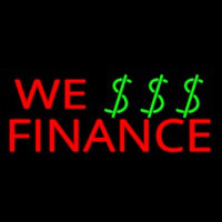 Red We Finance Dollar Logo Neonreclame