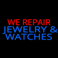 Red We Repair Blue Jewelry And Watches Neonreclame