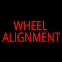 Red Wheel Alignment 1 Neonreclame