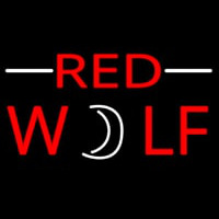 Red Wolf Beer Sign Neonreclame