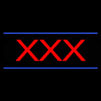 Red X X X Blue Lines Neonreclame