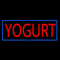 Red Yogurt With Blue Border Neonreclame