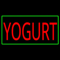 Red Yogurt With Yellow Border Neonreclame