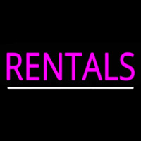 Rentals White Line Neonreclame