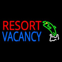 Resort Vacancy With Fish Neonreclame