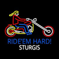 Ride Em Hard Sturgis Motorcycle Neonreclame