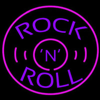 Rock and Roll Record Neonreclame