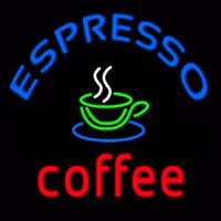 Round Espresso Coffee Neonreclame