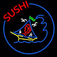 Round Sushi Logo  Neonreclame