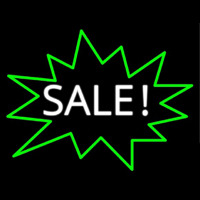 Sale With Green Border Neonreclame