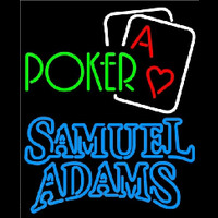 Samuel Adams Green Poker Beer Sign Neonreclame